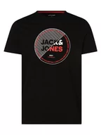 Koszulki męskie - Jack & Jones - T-shirt męski  JJRalf, czarny - miniaturka - grafika 1