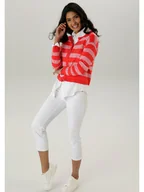 Swetry damskie - Aniston Kardigan w kolorze czerwono-białym - miniaturka - grafika 1
