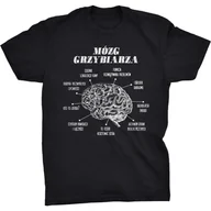 Koszulki męskie - Koszulka T-shirt Mózg Grzybiarza Śmieszny Prezent na Święta Urodziny - miniaturka - grafika 1