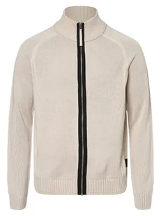 Jack & Jones Kardigan męski Mężczyźni drobna dzianina beżowy jednolity, M - Swetry męskie - miniaturka - grafika 1