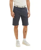 Spodenki damskie - TOM TAILOR Męskie Szorty bermudy 1035041, 29423 - Navy White Dobby, 31 - miniaturka - grafika 1