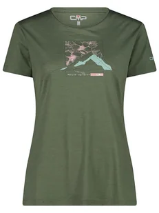 CMP Koszulka funkcyjna w kolorze khaki - Koszulki sportowe damskie - miniaturka - grafika 1