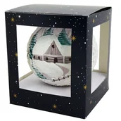 Bombki - Bombka szklana ręcznie dekorowana pejzaż mix 10 cm - miniaturka - grafika 1