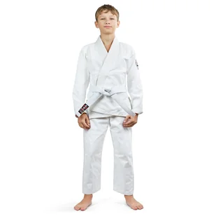 Kimono do Judo dla dzieci Ground Game Deshi 2.0 białe - Kimona, stroje i obuwie - miniaturka - grafika 1