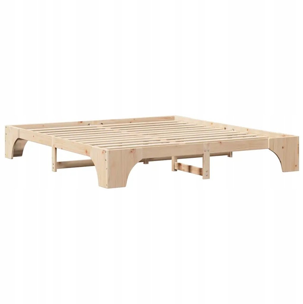vidaXL Rama łóżka 200x200 cm z litego drewna sosnowego
