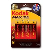 Baterie i akcesoria - Bateria AA/LR6 1,5 V KODAK MAX 4 szt. - miniaturka - grafika 1