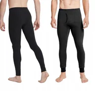 Pozostała odzież narciarska - Kalesony męskie ocieplane Termoaktywne Bawełniane zimowe r. XXL/XXXL SZARE - miniaturka - grafika 1