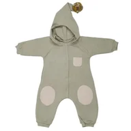 Kombinezony dla dzieci - Hi Little One kombinezon całoroczny z kapturem TOG 2,0 OverSize BOHO Sage roz S Pom Pom - miniaturka - grafika 1