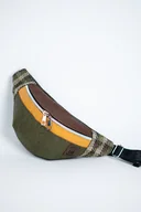 Nerki - Zielona khaki męska nerka saszetka z korka unisex ODCIENIE ZIEMI - miniaturka - grafika 1