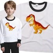 Piżamy dla dziewczynek - Piżama dziecięca Dino Dinozaur T Rex Tyranozaur 110/116 - VoloDonum - miniaturka - grafika 1