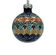 Bombki - Ceramiczna bombka mała Ceramika Bolesławiec - miniaturka - grafika 1