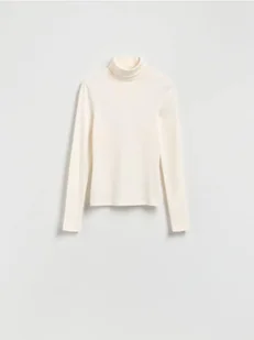 Reserved - Bawełniany golf - złamana biel - Moda i Uroda OUTLET - miniaturka - grafika 1