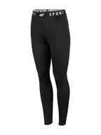 Spodnie sportowe damskie - 4F Legginsy funkcyjne w kolorze czarnym - miniaturka - grafika 1