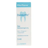 Suplementy naturalne - Mito Pharma Dentomitżel Stany zapalne śluzówki jamy ustnej i dziąseł nanokoenzym Q10 nanomięta betaglukan 5 ml - miniaturka - grafika 1
