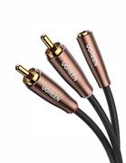 Kable - UGREEN Kabel Jack 3.5mm RCA Cinch x2 2m czarny UGR1055 UGR1055 - miniaturka - grafika 1