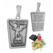 Dewocjonalia - Srebrny Medalik Zawieszka Michał Archanioł Próba 925 Wisiorek Modlitwa - miniaturka - grafika 1