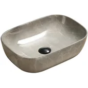 Umywalki - Mexen Rita umywalka nablatowa 45 x 32 cm beżowa kamień - 21084597 - miniaturka - grafika 1