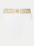 Majtki damskie - Versace Figi klasyczne z wysokim stanem AUD01050 1A10011 Biały - miniaturka - grafika 1