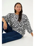 Bluzki damskie - Kaffe Bluzka "Roxy" w kolorze biało-czarnym - miniaturka - grafika 1