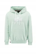 Bluzy męskie - Bluza Alpha Industries Basic Hoody mint M - miniaturka - grafika 1