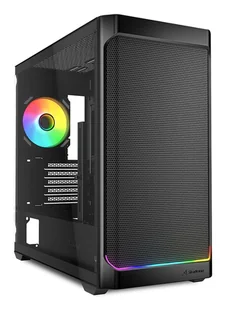 Sharkoon MK4W RGB Strip Micro Tower Czarny - Obudowy komputerowe - miniaturka - grafika 1