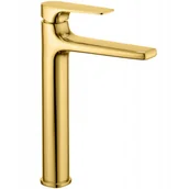 Baterie umywalkowe - Mexen Lynx bateria umywalkowa wysoka, złota - 745910-50 - miniaturka - grafika 1