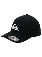 Czapki męskie - Quiksilver Flexfit czapka męska z daszkiem, góra i fala, czarna L/XL - miniaturka - grafika 1