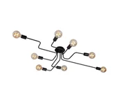 Lampy sufitowe - Briloner 2888-085 - Żyrandol natynkowy FARETTO 8xE27/60W/230V czarne - miniaturka - grafika 1