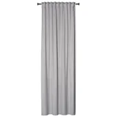 Zasłony - Zasłona z taśmą ABETO 140 x 260 cm kolor szary - miniaturka - grafika 1