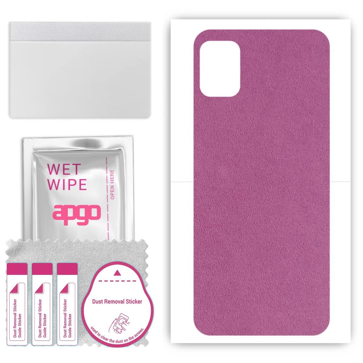 Folia naklejka skórka strukturalna na TYŁ Zamsz do Nokia C02 - Zamsz Fioletowy - apgo SKINS