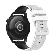 Akcesoria do smartwatchy - Huawei Watch GT 3 Pasek Silikon Dwukolorowy Teksturowany Biały / Czarny - miniaturka - grafika 1
