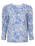 Koszule damskie - JOOP! - Bluzka damska, niebieski|biały - miniaturka - grafika 1