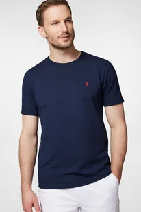 T-shirt Granatowy z Haftem Bawełniany PM5 - Koszulki męskie - miniaturka - grafika 1