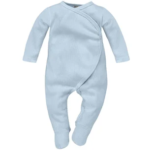 PINOKIO PAJAC WIAZAZNY DLUGI REKAW LOVELY DAY BABYBLUE NIEBIESKI 62 - Pajacyki dla niemowląt - miniaturka - grafika 1