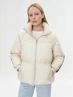 Kurtki damskie - Tommy Hilfiger Kurtka puchowa WW0WW40093 Beżowy Regular Fit - miniaturka - grafika 1