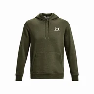 Bluzy sportowe męskie - Męska bluza Under Armour Essential Fleece Hoodie Rozmiar: XL / Kolor: zielony/biały - miniaturka - grafika 1
