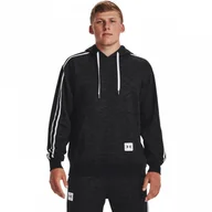 Bluzy sportowe męskie - Męska bluza dresowa nierozpinana z kapturem UNDER ARMOUR UA Essential Heritage Flc HD - miniaturka - grafika 1