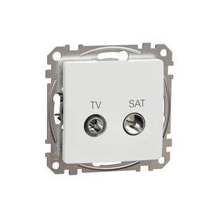Schneider Gniazdo antenowe TV/SAT końcowe (4dB) SEDNA Design & Elements biały - Gniazdka elektryczne - miniaturka - grafika 1