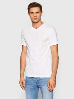 Koszulki męskie - Benetton United Colors Of T-Shirt 3U53J4231 Biały Regular Fit - grafika 1