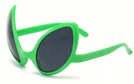 Okulary przeciwsłoneczne - Śmieszne okulary żaba żabson zielone streetwear Y2K prezent - miniaturka - grafika 1