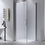 Kabiny prysznicowe - Hydrosan Kabina prysznicowa 90x90 kwadratowa drzwi pełne uchylne KZ1190B - miniaturka - grafika 1