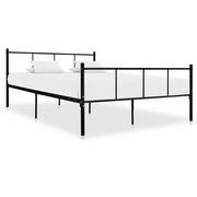 Łóżka - Vida Rama łóżka czarna metalowa 140 x 200 cm V-284639 - miniaturka - grafika 1