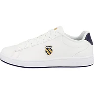 Sneakersy męskie - K-Swiss Męskie sneakersy Court Shield, Wht Navy Miód Gold, 45 EU - miniaturka - grafika 1
