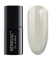 Lakiery hybrydowe - Semilac UV Hybrid 328 Chilled Beige Shimmer - Lakier hybrydowy  7ml - miniaturka - grafika 1