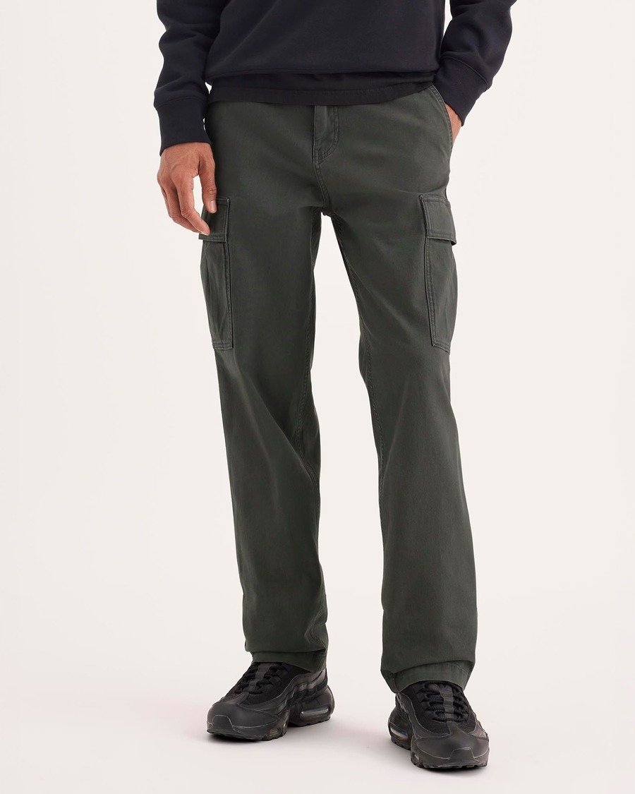 DOCKERS SPODNIE MĘSKIE CHINOS W KOLORZE ZIELONYM Z KIESZENIAMI 36/30 7CA