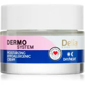 Kremy do twarzy - Delia Cosmetics Dermo System Hipoalergiczny Krem nawilżający na dzień i noc 50ml - miniaturka - grafika 1