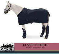 Derki dla konia - Eskadron Derka DURA SUMMER 0g 840D CLASSIC SPORTS wiosna-lato 2021 - - navy - miniaturka - grafika 1