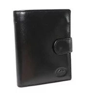 Portfele - Portfel Męski Skórzany EL FORREST Skóra Duży Pionowy Z Zapięciem Dwa Skrzydełka 703 67 RFID CZARNY 13 x 10 x 2.5 [cm] - miniaturka - grafika 1