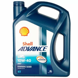 SHELL Advance AX7 4T 10W40 4L - półsyntetyczny olej motocyklowy - Oleje silnikowe - miniaturka - grafika 1