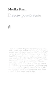 Przeciw powtórzeniu - Monika Braun - Eseje - miniaturka - grafika 1
